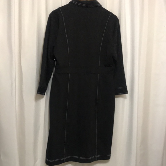 NWT New York & Co. Top Stitch Sheath Dress Sz Large - Picture 4 of 12